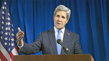 El secretario de Estado estadounidense, John Kerry Gobierno de Obama aspira establecer relación normal con Venezuela